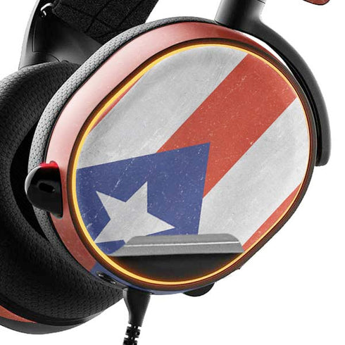Puerto Rico Flag Distressed SteelSeries Arctis 3 Skin